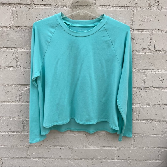 Eileen Fisher High Low Long Sleeve Crewneck NWOT - Picture 8 of 12